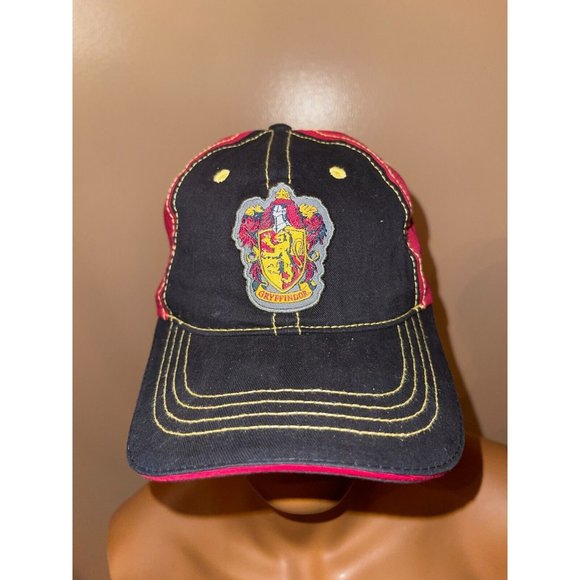 Harry Potter Wizarding World Gryffindor Black Red Hat Snapback Cap Adult - Picture 1 of 6